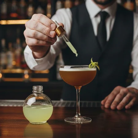 Detalhe da garrafa de vidro 50ml Copopalhinhas feita com materiais amigos do ambiente