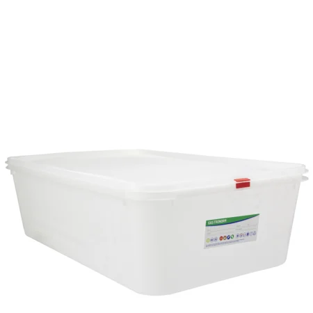 Produto sustentável caixa gastronorm PP 21L da Copopalhinhas para eventos e restauração