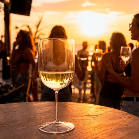 Copo vinho em SAN 45cl reutilizável e ecológico da Copopalhinhas