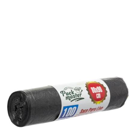 Produto sustentável sacos do lixo preto 100L da Copopalhinhas para eventos e restauração