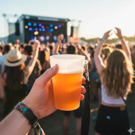 O Copo em PP com Argola 25cl (250ml) alia resistência e design inovador para servir bebidas de forma prática.
