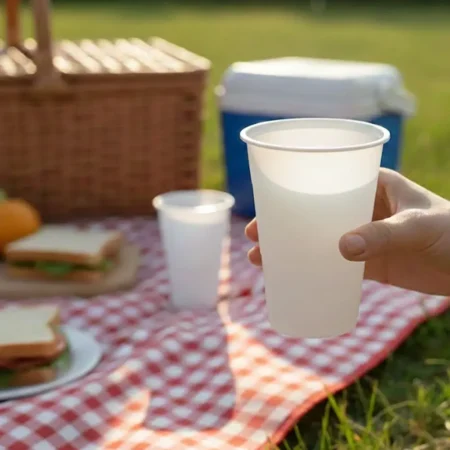 Copo em PP Branco 30cl reutilizável e ecológico da Copopalhinhas