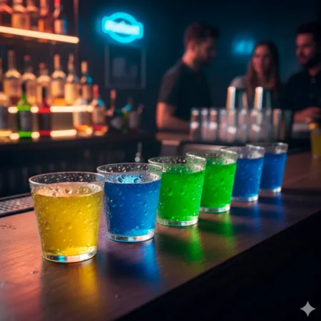 copo de shot em poliestireno reutilizável