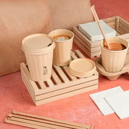 Copo de papel cartolina dupla parede reutilizável e ecológico da Copopalhinhas