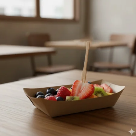 garfo de madeira reutilizável e ecológico da Copopalhinhas