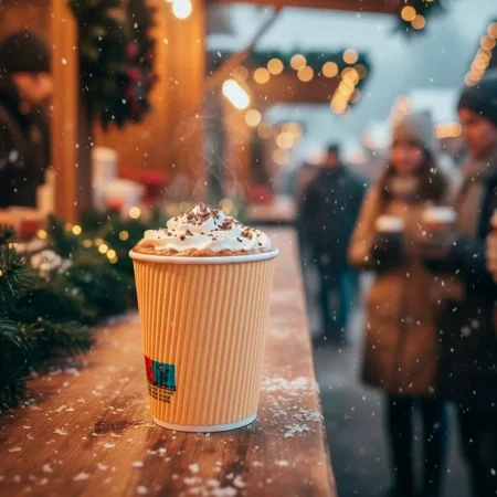 Copos bebidas quentes parede dupla 240 ml reutilizável e ecológico da Copopalhinhas