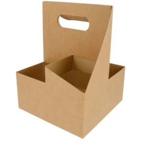 Detalhe do porta-copos em cartão microcanal Copopalhinhas feito com materiais amigos do ambiente