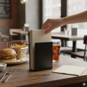 guardanapo tissue reciclado ecológico para catering