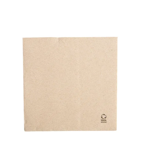Guardanapo tissue reciclado natural 30x30 cm – ecológico e compostável