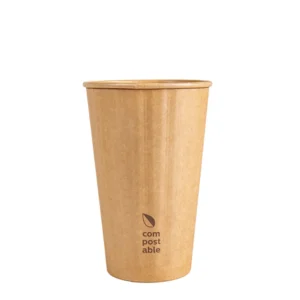 Detalhe do copo de papel cartolina dupla parede Copopalhinhas feito com materiais amigos do ambiente