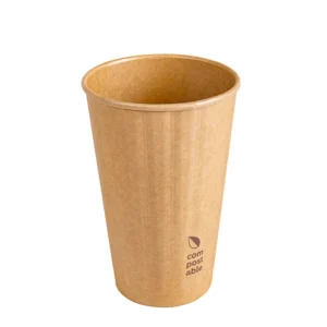 Copo de papel cartolina dupla parede reutilizável e ecológico da Copopalhinhas