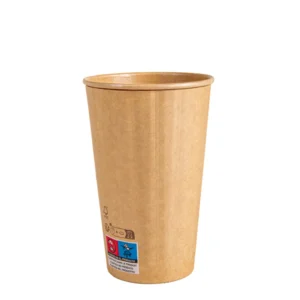 Produto sustentável copo de papel cartolina dupla parede da Copopalhinhas para eventos e restauração