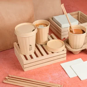 Copo de papel cartolina dupla parede reutilizável e ecológico da Copopalhinhas