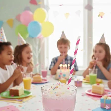 palhinha reta de papel rosa com riscas ecológico da Copopalhinhas