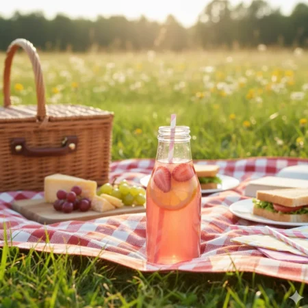 palhinha reta de papel rosa pastel com riscas ecológico da Copopalhinhas