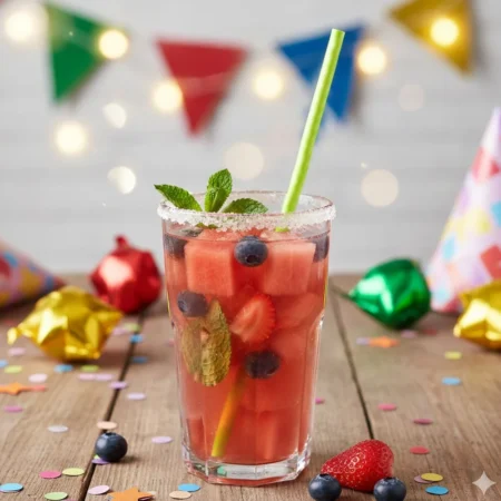 palhinha reta de papel verde com riscas ecológico da Copopalhinhas