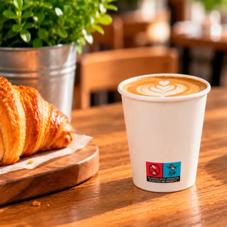 O Copo de Papel (Cartão) Branco com Diretiva UE 24cl (240ml/8oz) alia versatilidade, sustentabilidade e praticidade, sendo a escolha ideal para servir uma variedade de bebidas.