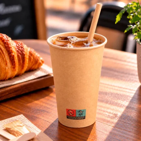O Copo de Papel (Cartão) Kraft 47,5cl (475ml/16oz) alia versatilidade, robustez e sustentabilidade para servir bebidas em grande volume.