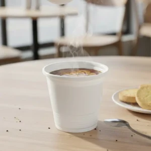 Copo café em PP branco 8cl reutilizável e ecológico da Copopalhinhas