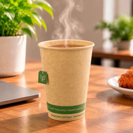 Este copo de papel kraft 350ml combina sustentabilidade, funcionalidade e conformidade legal.