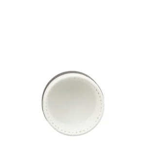 Caixa de cartão premium com tampa 125ml preto e branco para sobremesas gourmet da Copopalhinhas