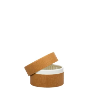 Detalhe da caixa em cartão com tampa 125ml Copopalhinhas em kraft castanho para sobremesas