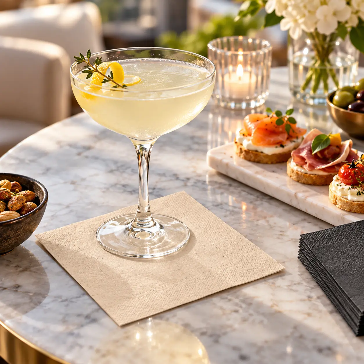 guardanapos para cocktails